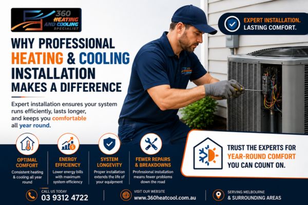 Why Professional Heating & Cooling Installation Makes a Difference